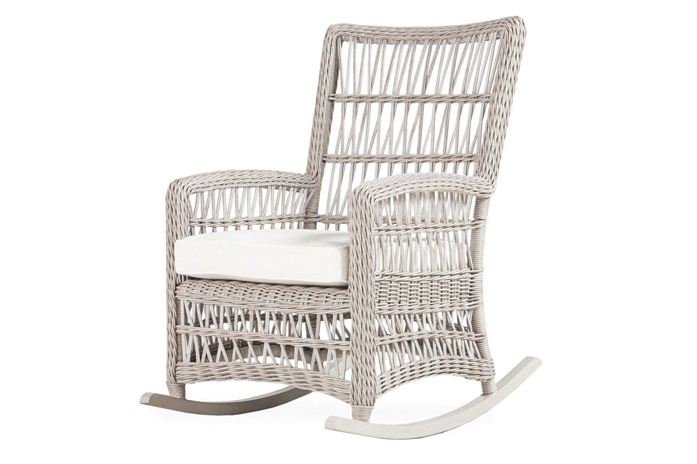 Lloyd Flanders Mackinac Woven Vinyl High Back Porch Rocker