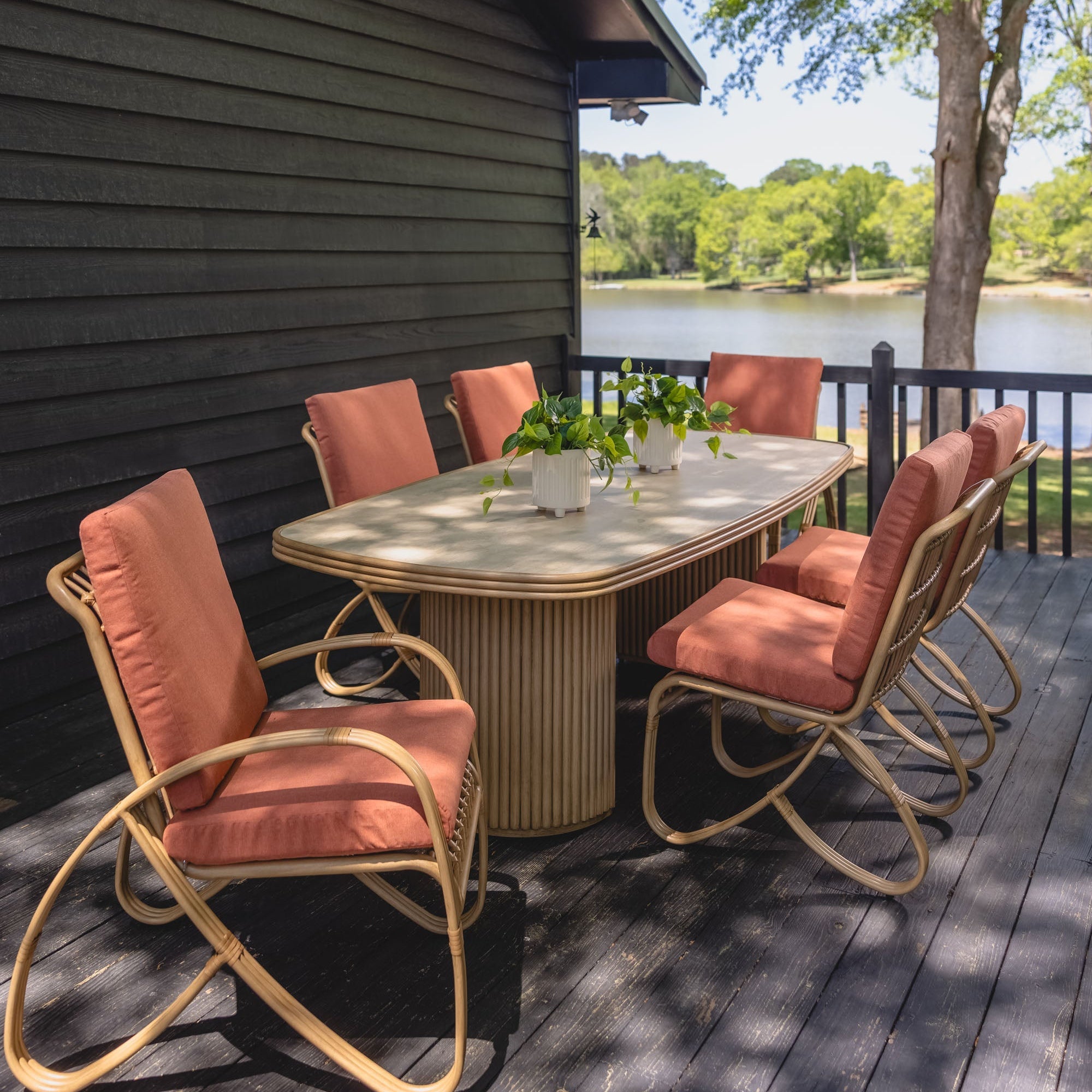 Lloyd Flanders Riviera 94.5" Rectangular Dining Table