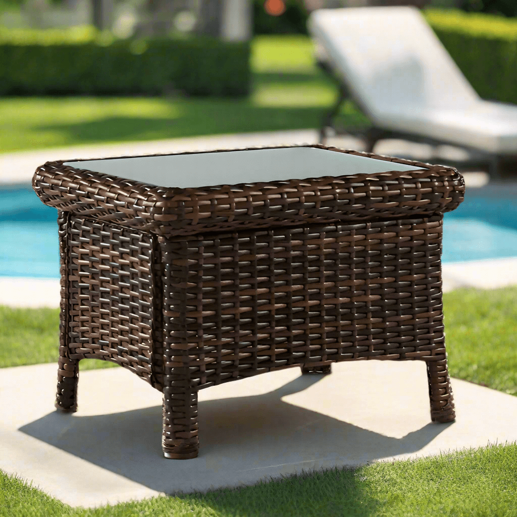 South Sea Rattan Saint Tropez Outdoor Wicker End Table