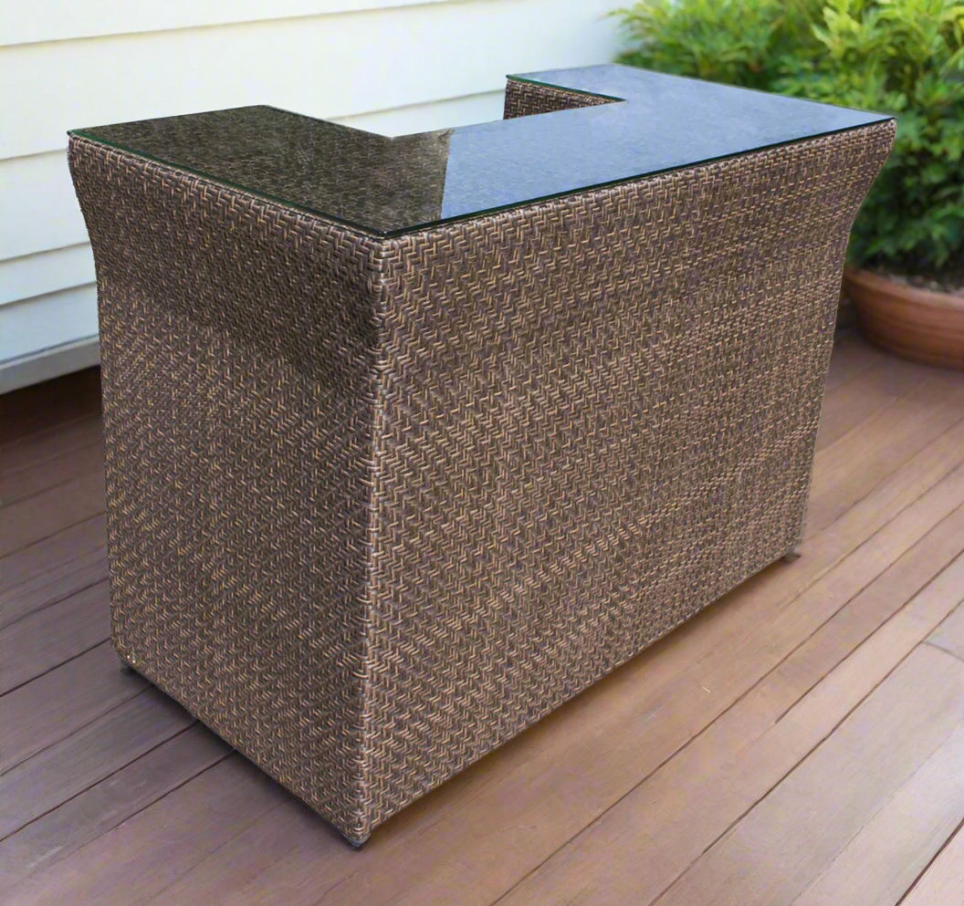 Hospitality Rattan Soho Patio Bar with Glass