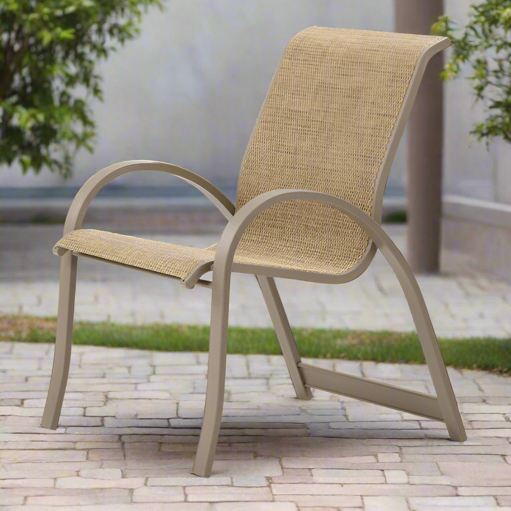 Telescope Casual Aruba II Sling Stacking Arm Chair