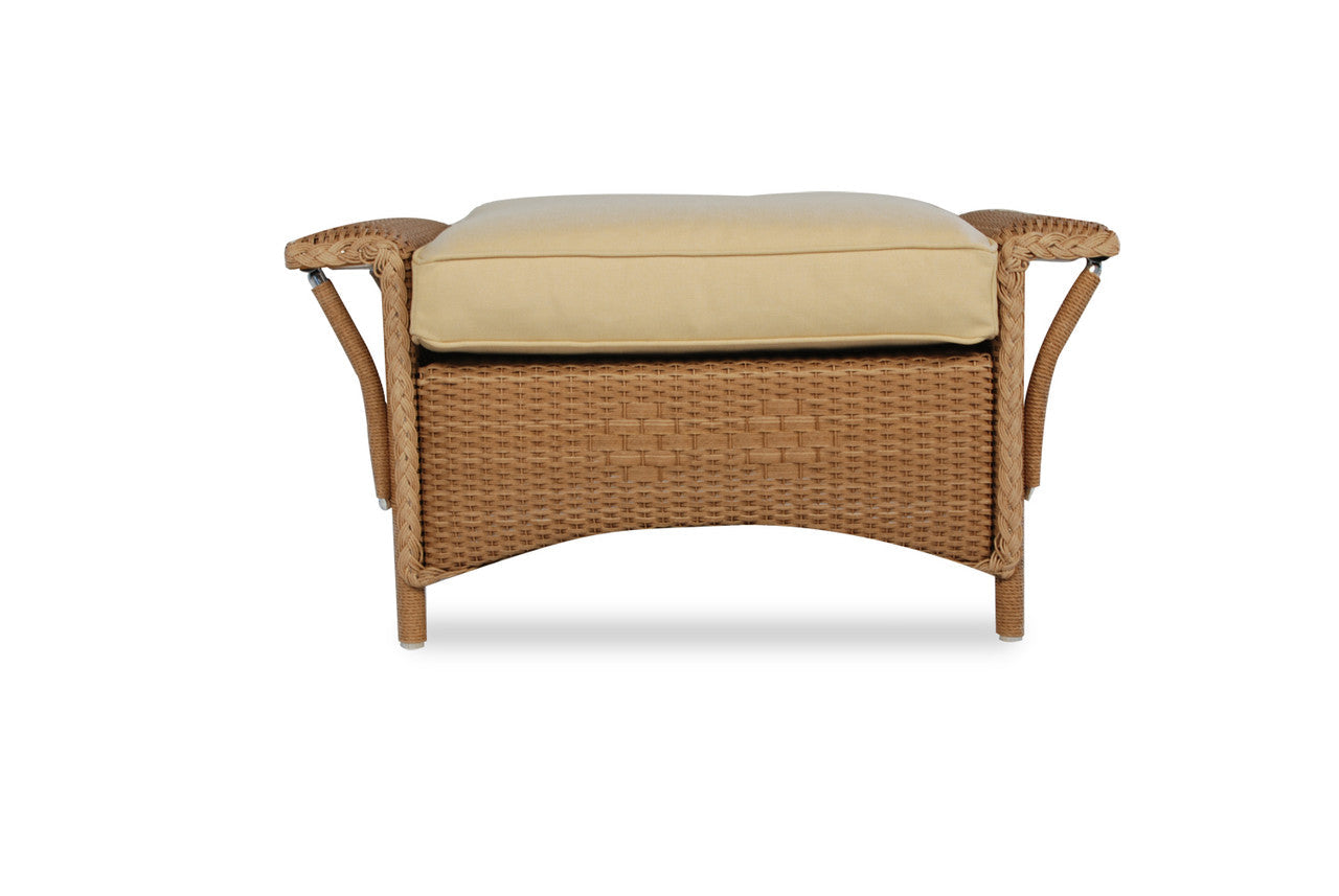 Lloyd Flanders Nantucket Wicker Ottoman