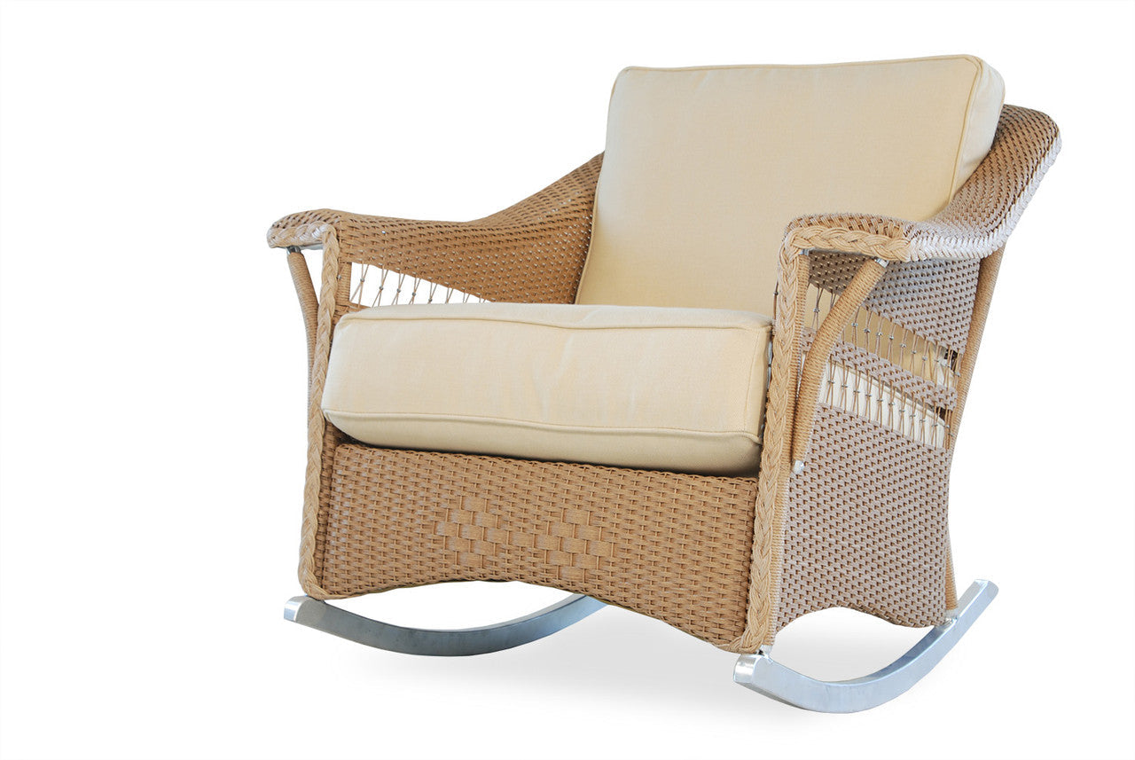 Lloyd Flanders Nantucket Wicker Lounge Rocker