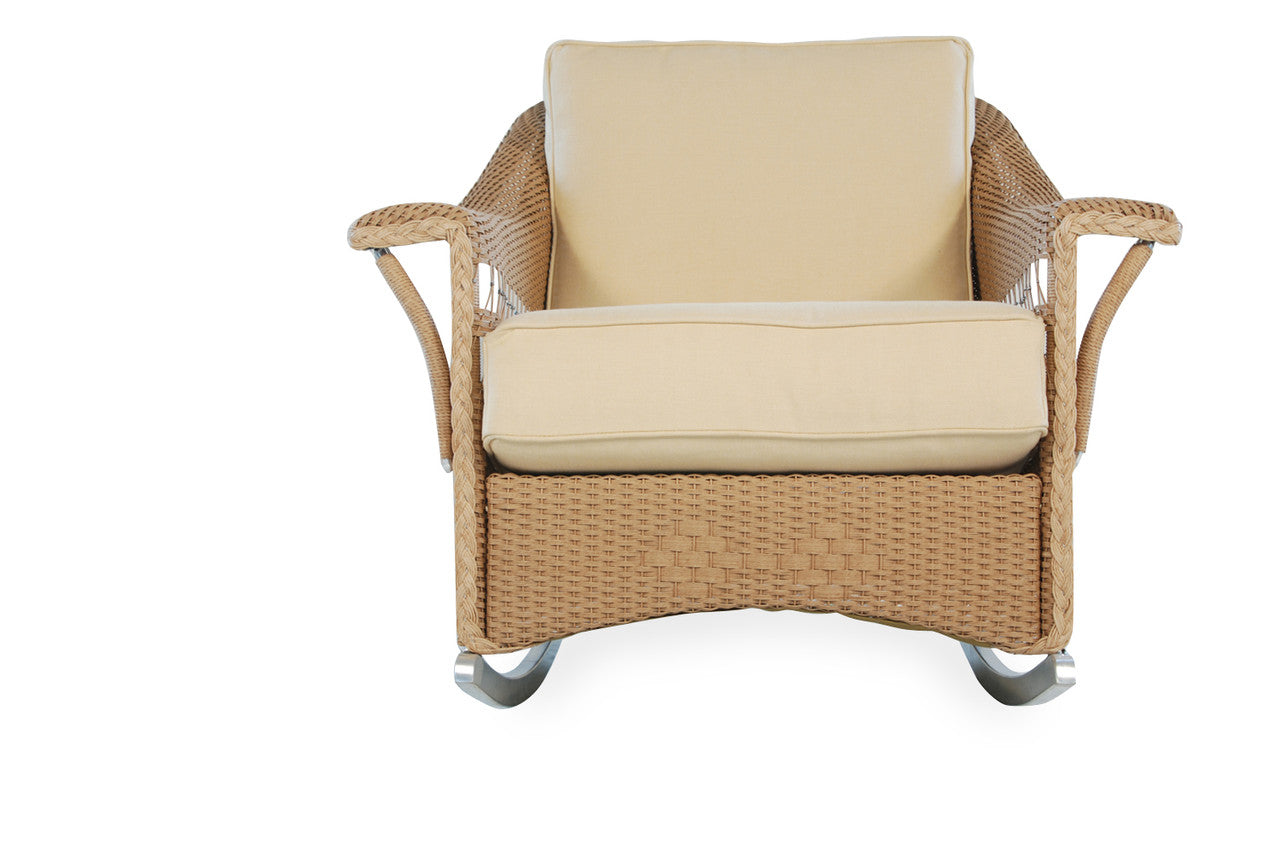 Lloyd Flanders Nantucket Wicker Lounge Rocker