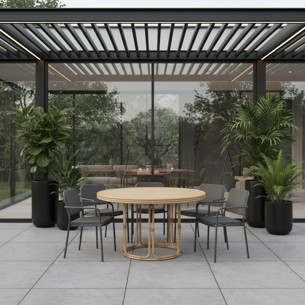 Lloyd Flanders Riviera 48" Round Dining Table