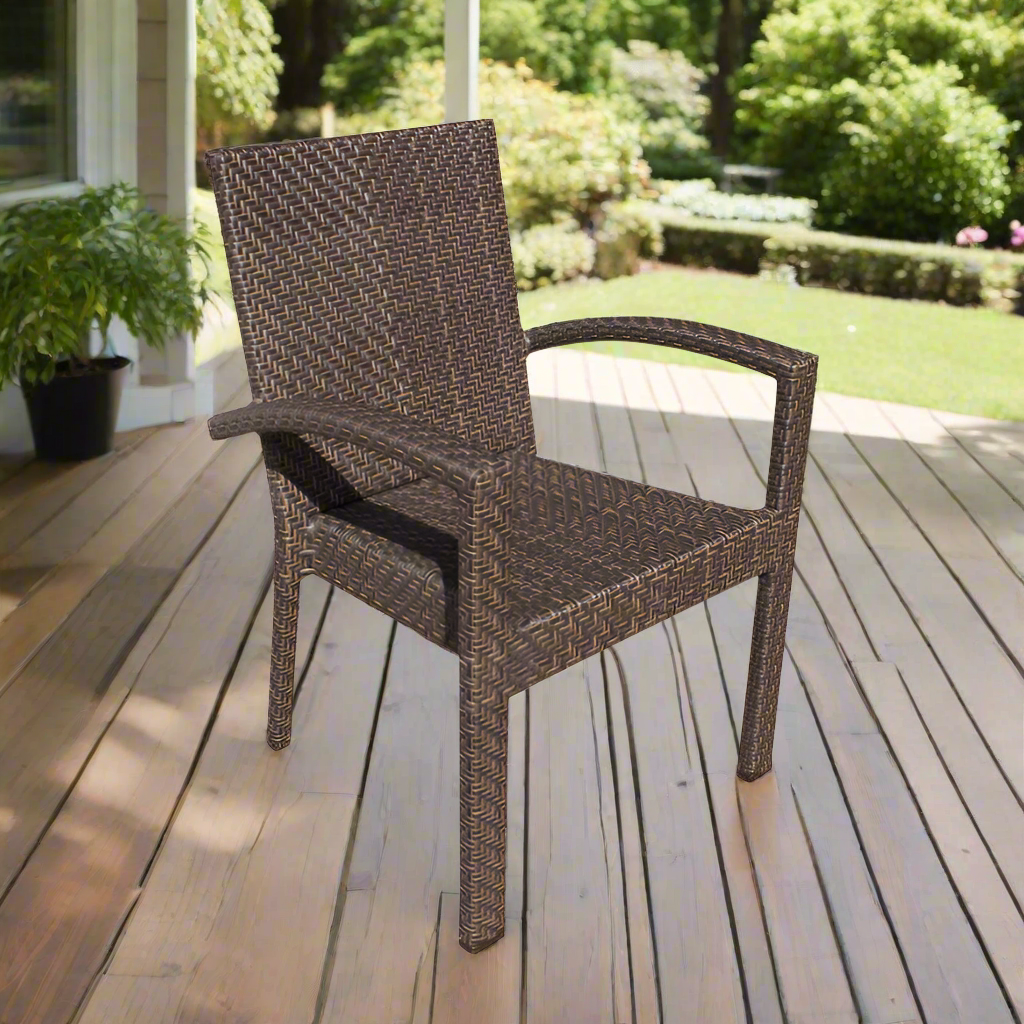 Hospitality Rattan Soho Patio Stackable Armchair