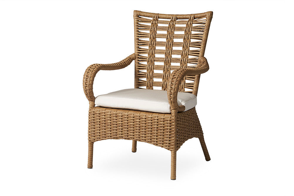 Lloyd Flanders Magnolia Woven Vinyl Dining Armchair