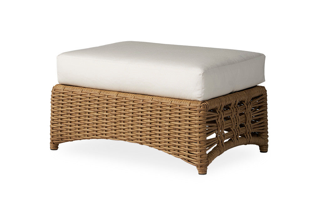 Lloyd Flanders Magnolia Woven Vinyl Ottoman