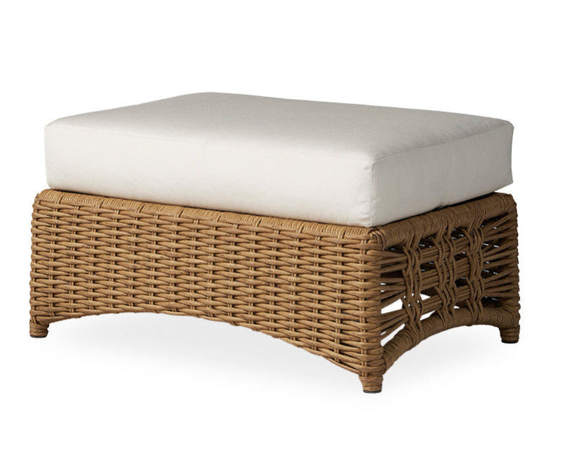 Lloyd Flanders Magnolia Woven Vinyl Ottoman