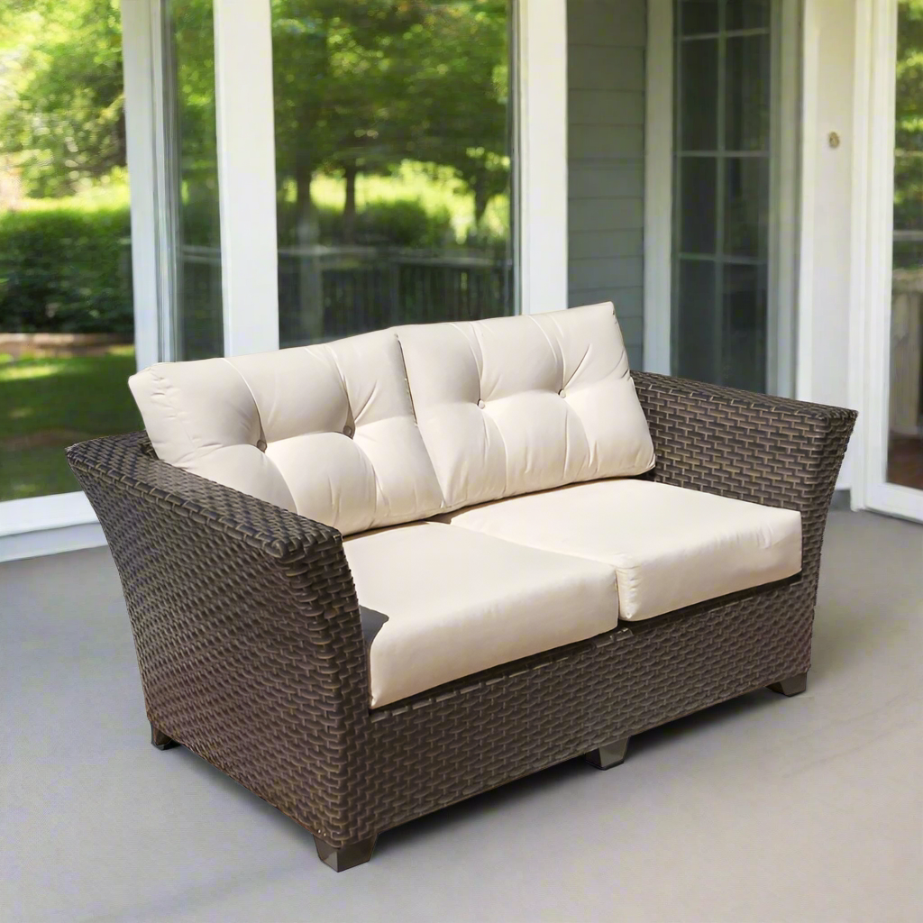 Hospitality Rattan Fiji Loveseat with Cushions - Discontinued