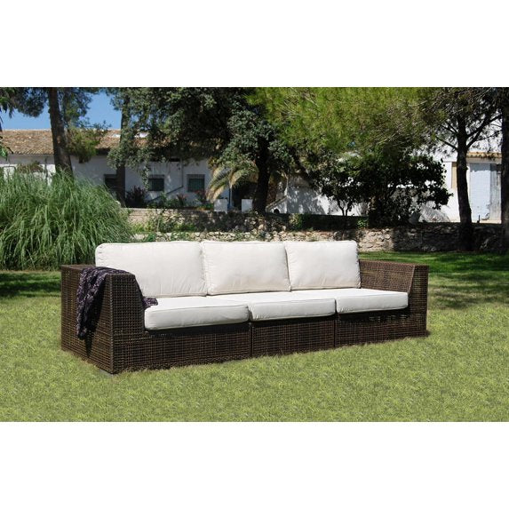 Hospitality Rattan Soho Sofa 3 PC Set Deep Seating Group