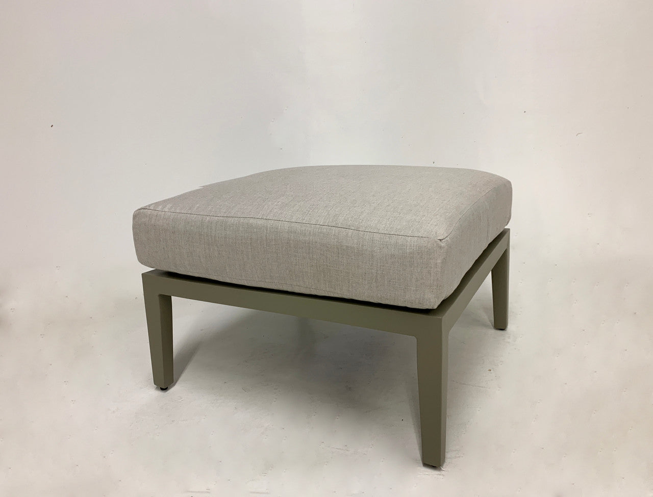 South Sea Rattan Nicole Greystone Aluminum Cushion Outdoor Patio Ottoman