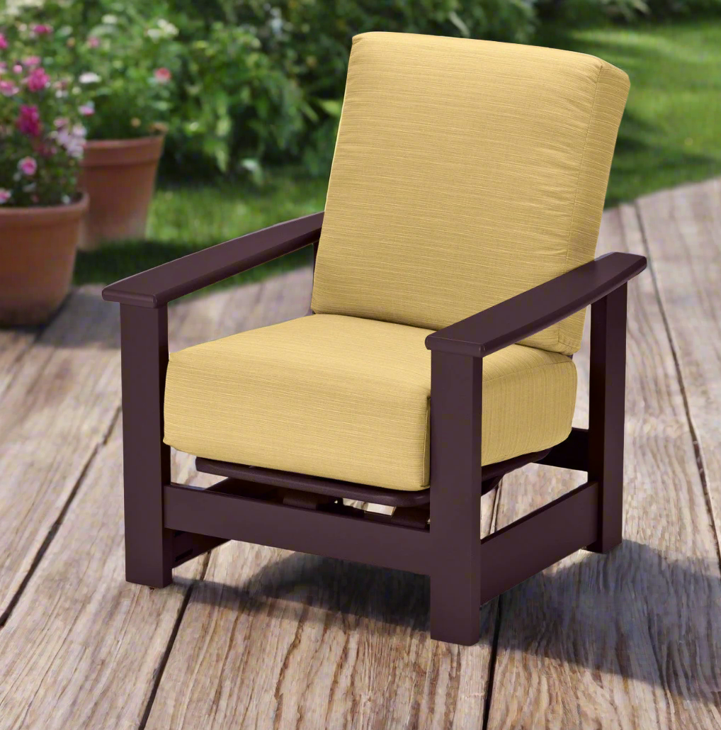 Telescope Casual Leeward MGP Deep Cushion Outdoor Arm Chair with Hidden Motion