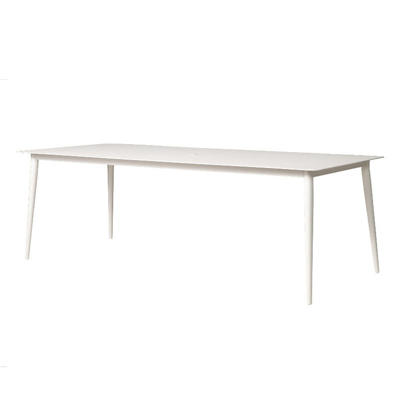 Lloyd Flanders Albany All-Aluminum Frame 86" Rectangular Umbrella Table