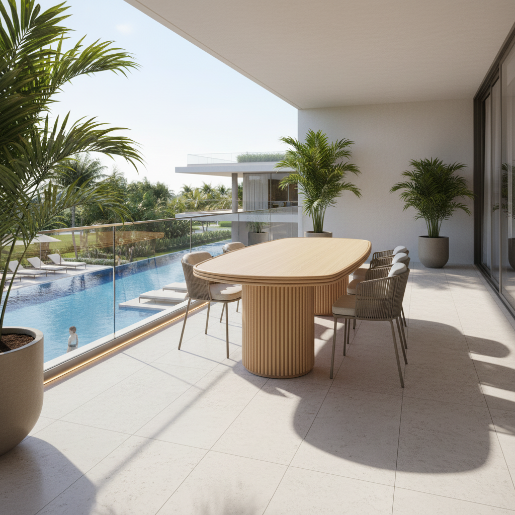 Lloyd Flanders Riviera 94.5" Rectangular Dining Table