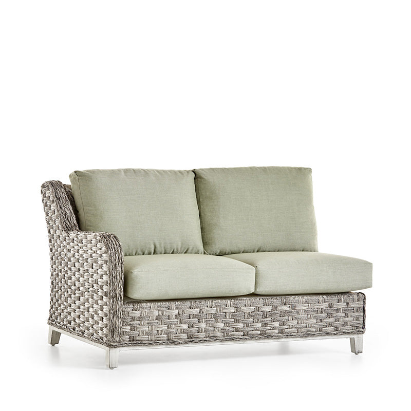 South Sea Rattan Grand Isle Resin Wicker Outdoor Left Arm Facing Loveseat