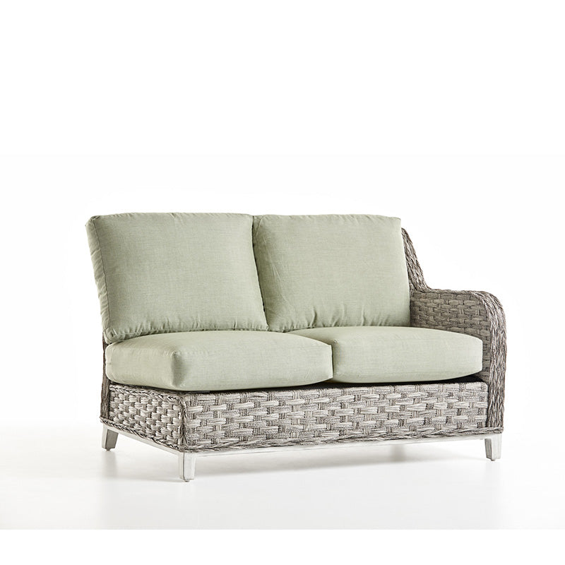 South Sea Rattan Grand Isle Resin Wicker Outdoor Right Arm Facing Loveseat