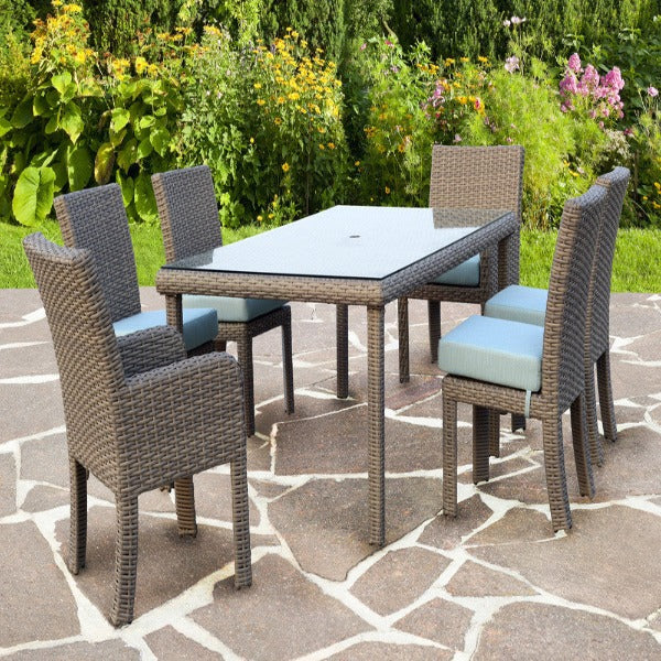 South Sea Rattan Saint Tropez Outdoor Wicker Rectangular Dining Set