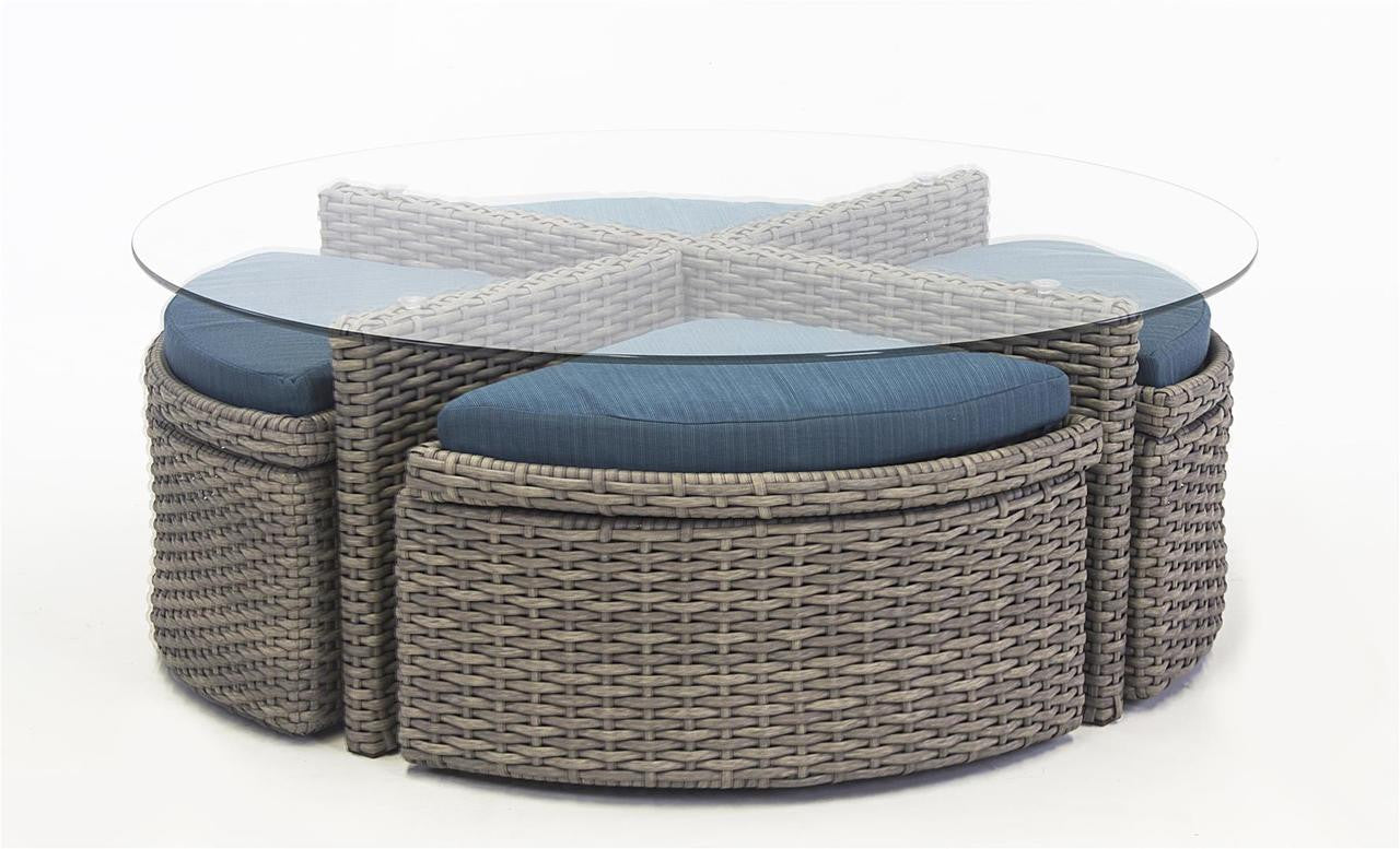 South Sea Rattan Saint Tropez Wicker Curved Sectional Set