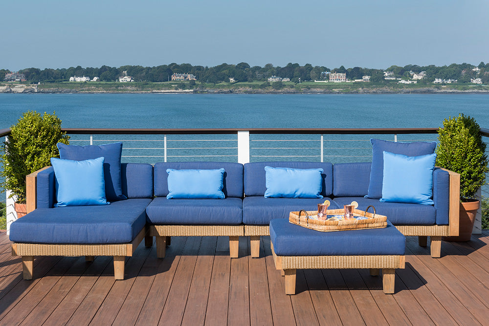 Replacement Cushions for Lloyd Flanders Catalina Wicker Armless Sectional Chair