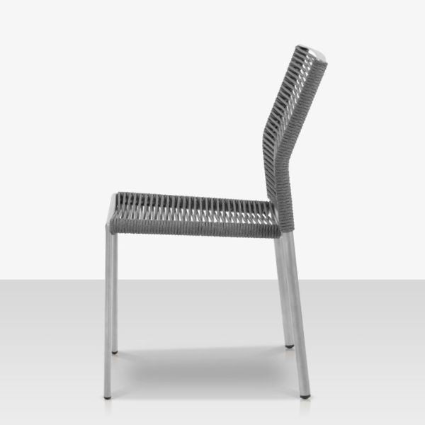 Source Furniture Avalon Aluminum Rope Dining Side Chair