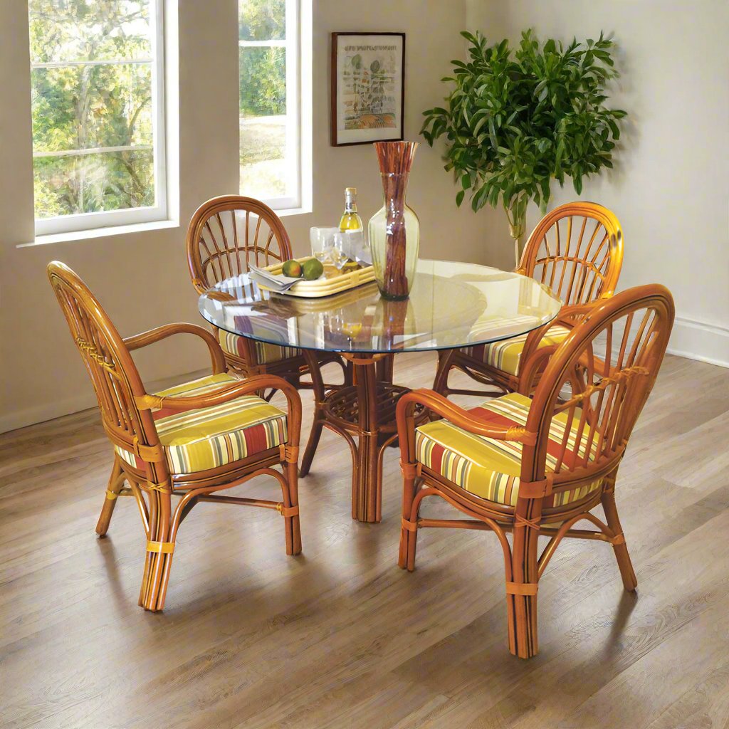 South Sea Rattan Palm Harbor Indoor Dining Set