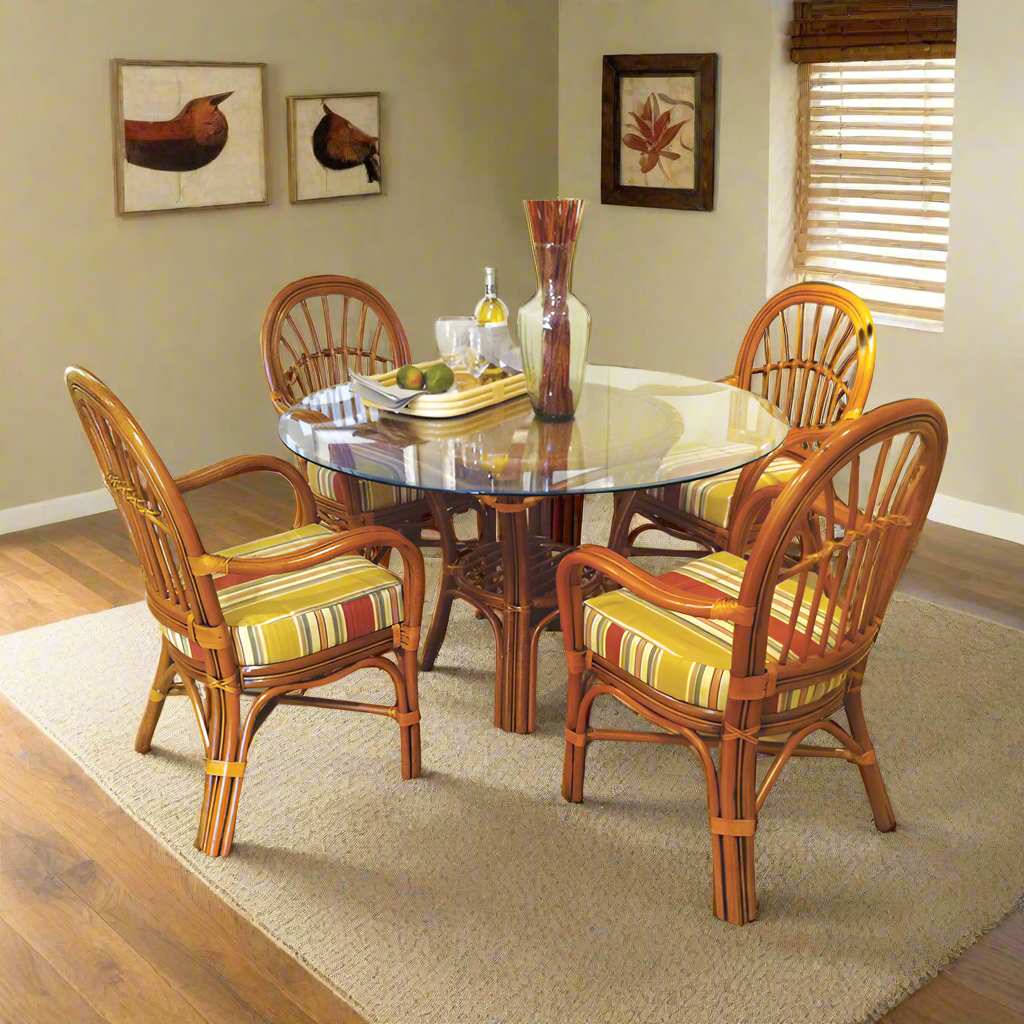 South Sea Rattan Palm Harbor Indoor Dining Set