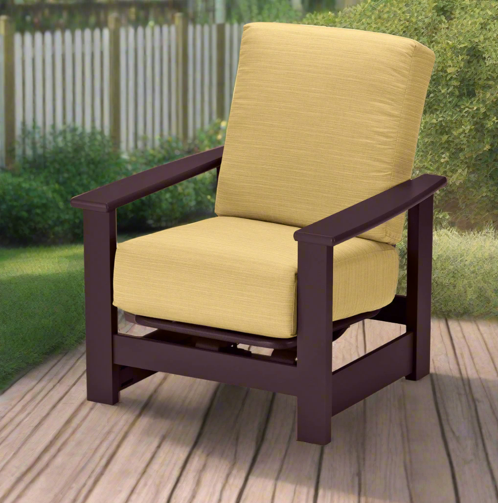 Telescope Casual Leeward MGP Deep Cushion Outdoor Arm Chair with Hidden Motion