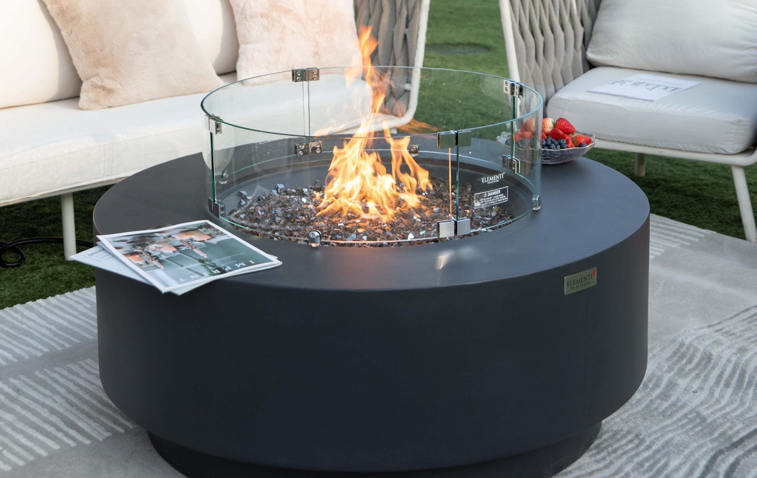 Elementi Plus Nimes Fire Pit Table