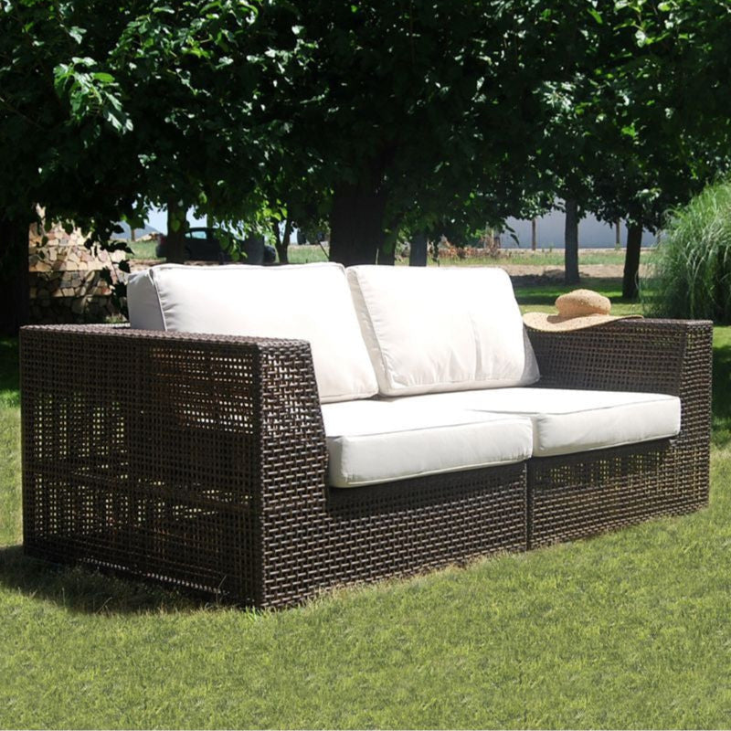 Hospitality Rattan Atlantis 2-Piece Modular Loveseat