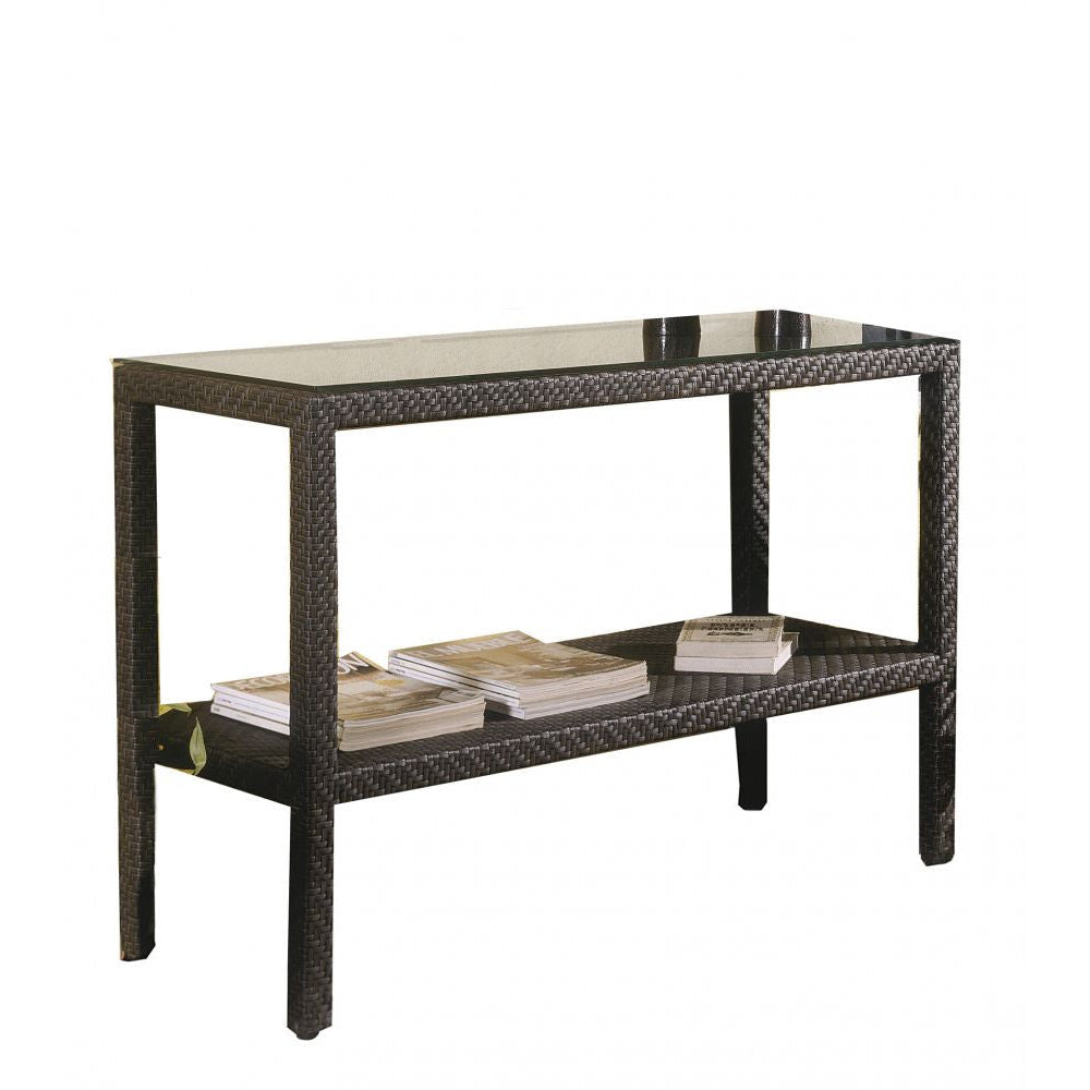 Hospitality Rattan Atlantis Console with Glass