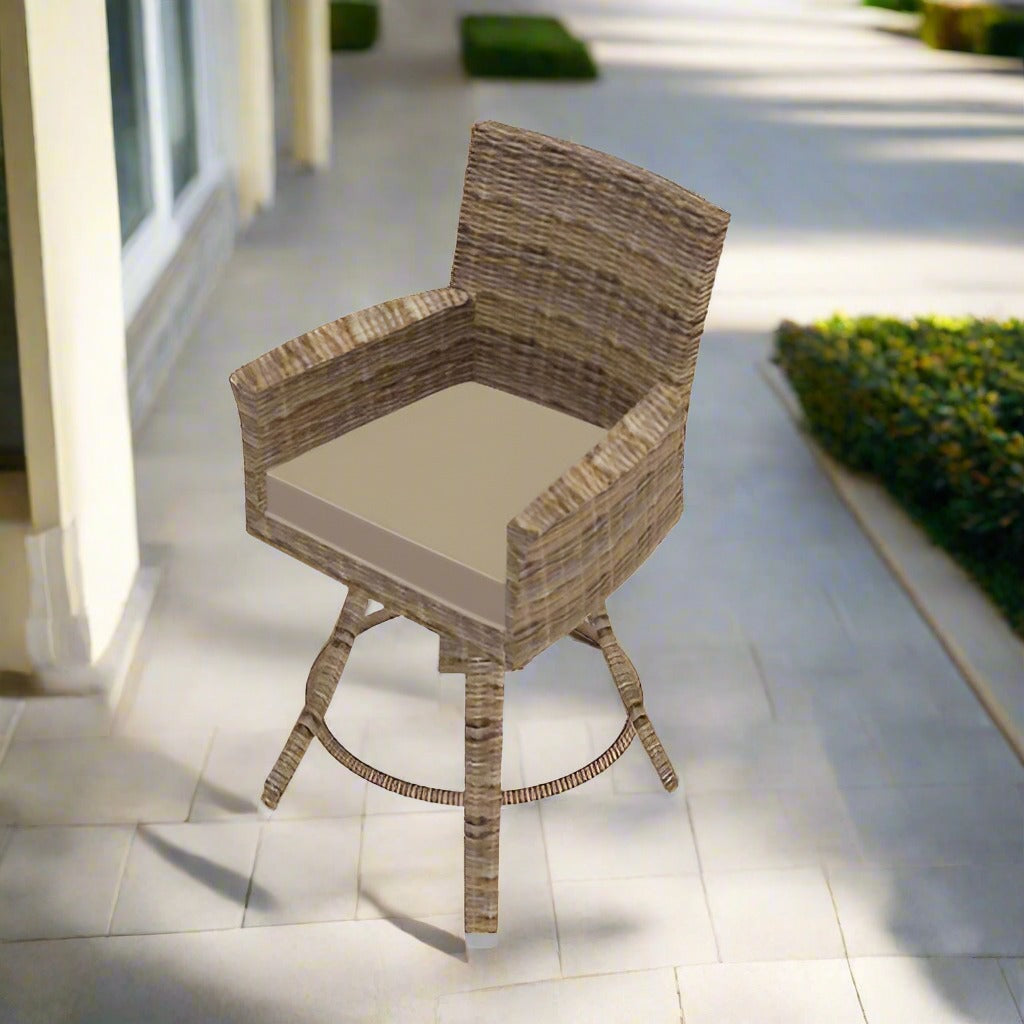Forever Patio Universal Woven 25" Counter Height Swivel Stool - Premium Weave