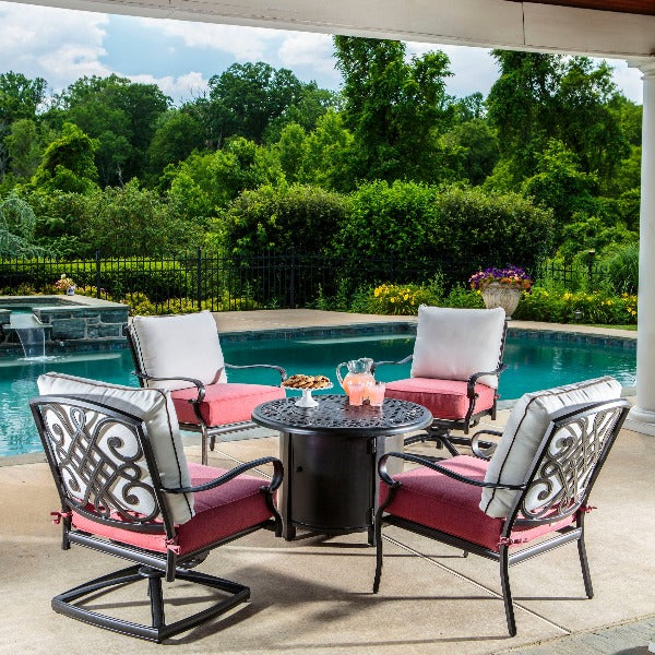 Alfresco Home Kinsale 36' Blacksmith Round Fire Pit Table