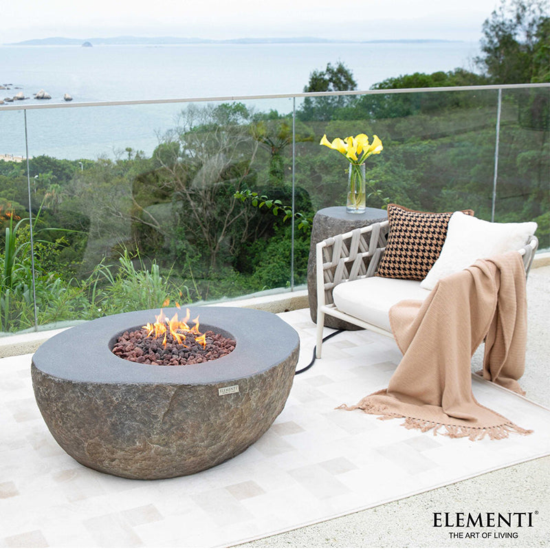 Elementi Boulder Fire Pit Table