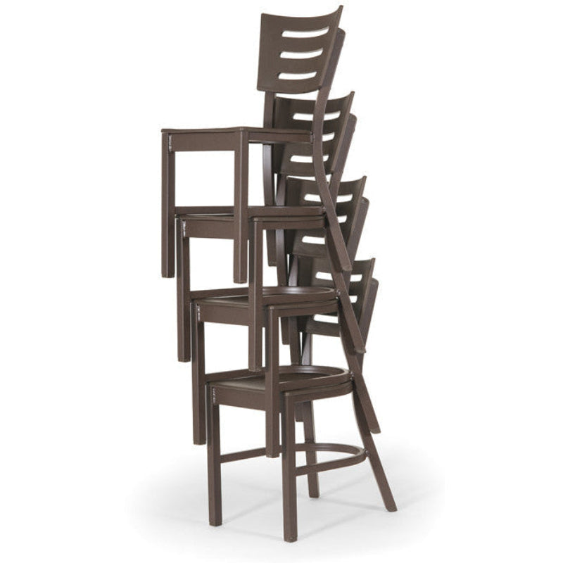 Telescope Casual Avant MGP Aluminum Outdoor Balcony Height Armless Chair