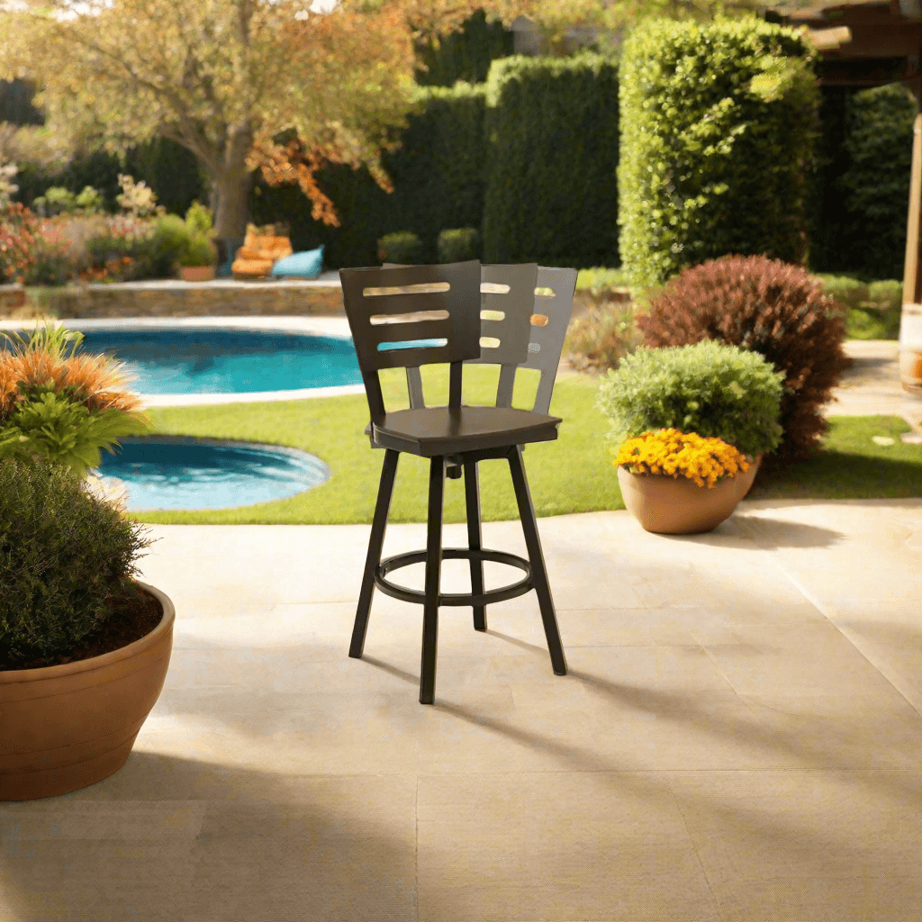 Telescope Casual Avant MGP Aluminum Outdoor Bar Height Armless Swivel Chair