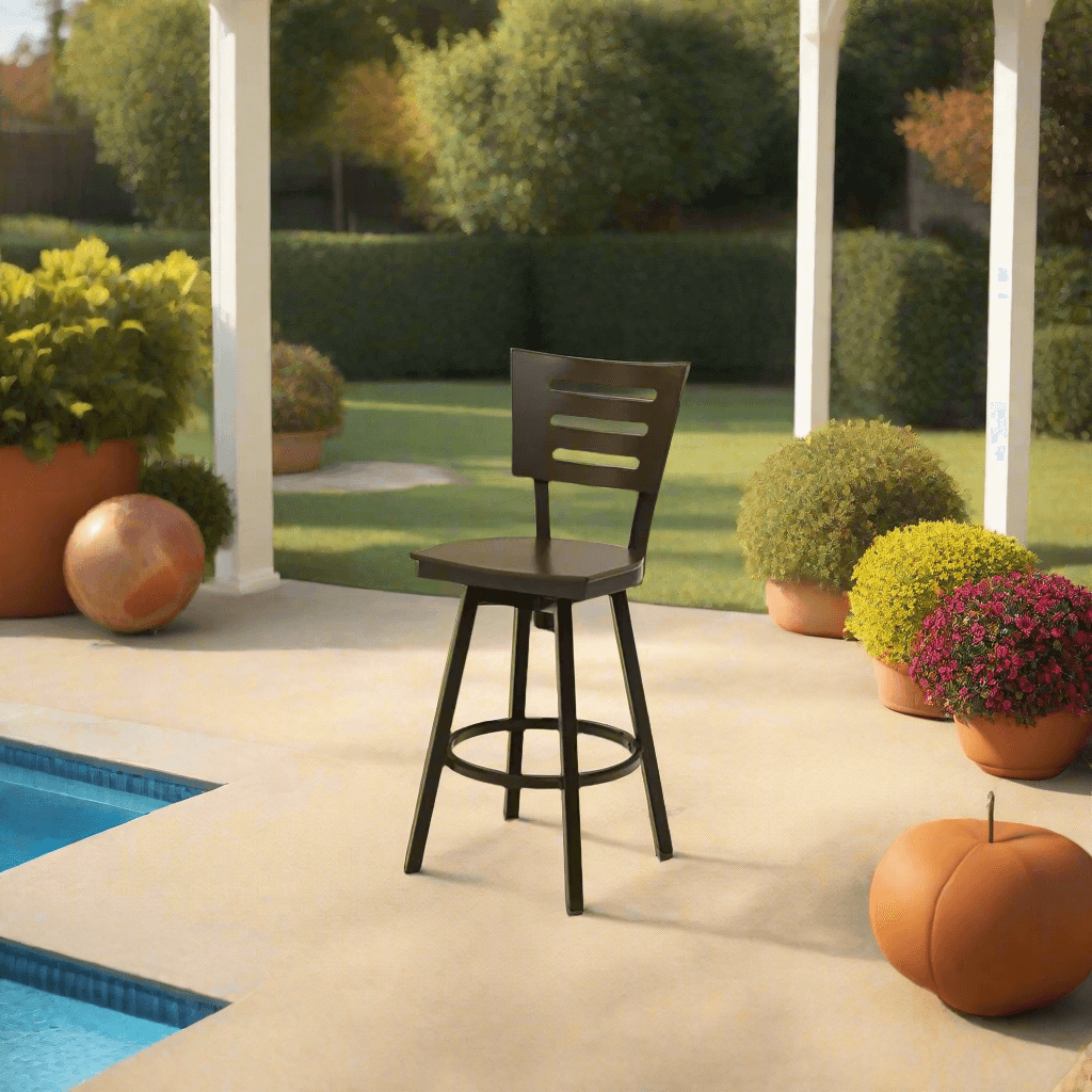 Telescope Casual Avant MGP Aluminum Outdoor Bar Height Armless Swivel Chair