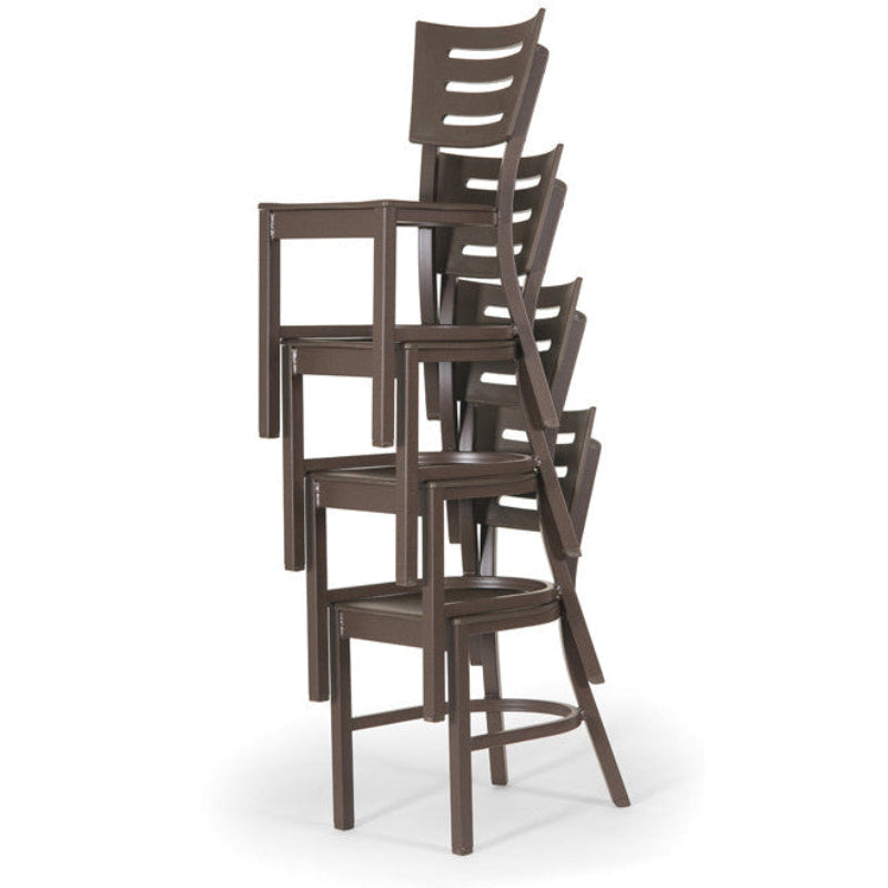 Telescope Casual Avant MGP Aluminum Outdoor Bar Height Armless Chair