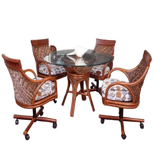 Alexander & Sheridan Bermuda 5 Piece Rattan Indoor Dining Set