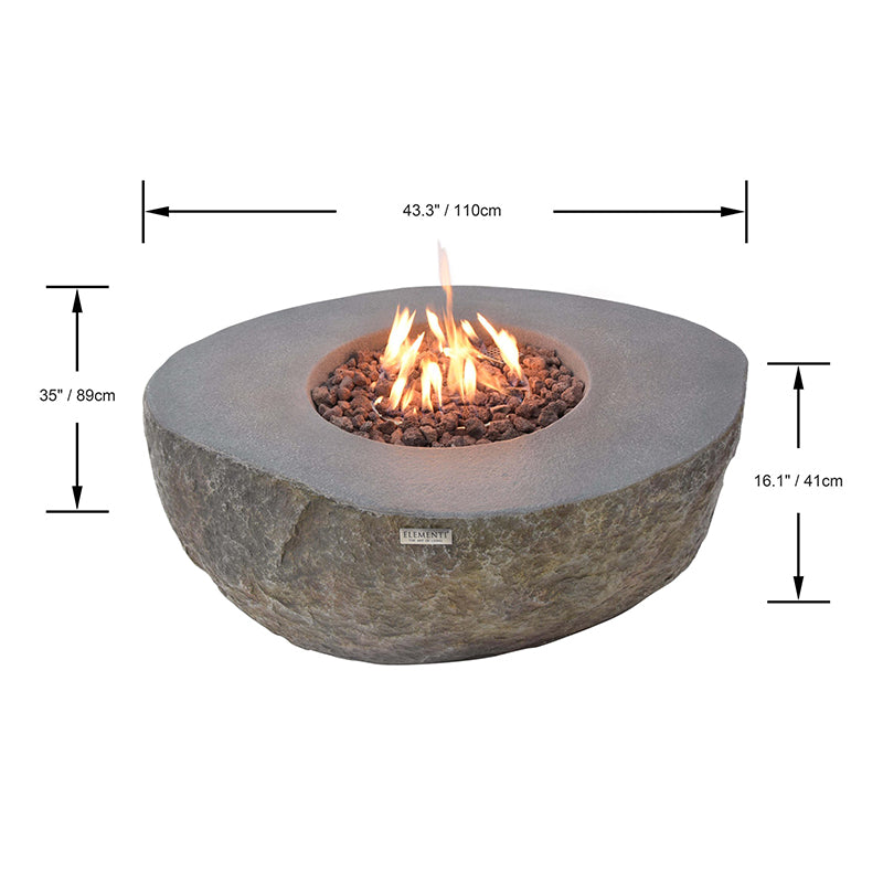 Elementi Boulder Fire Pit Table