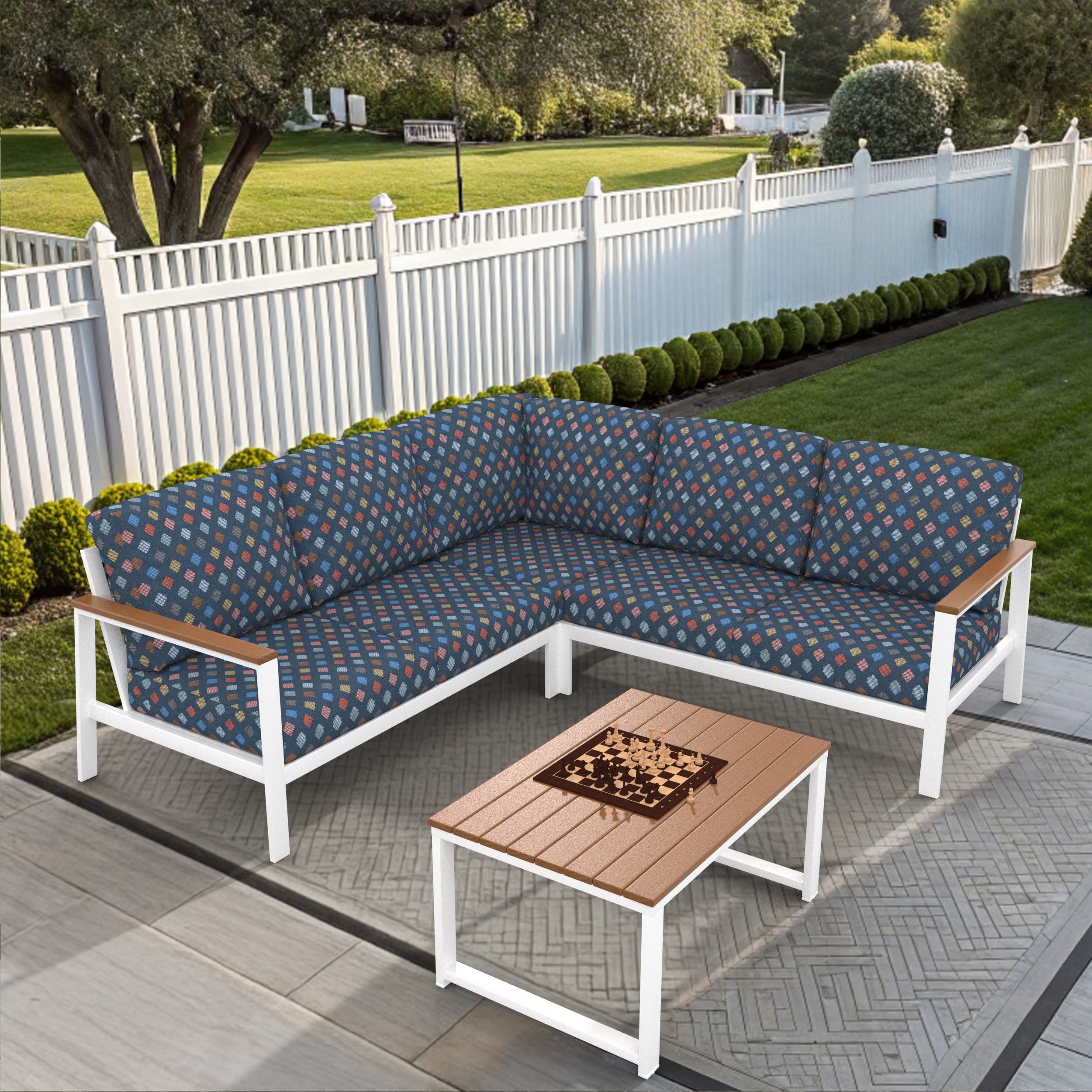 NorthCape International Brighton Patio 3-Piece Sectional Set