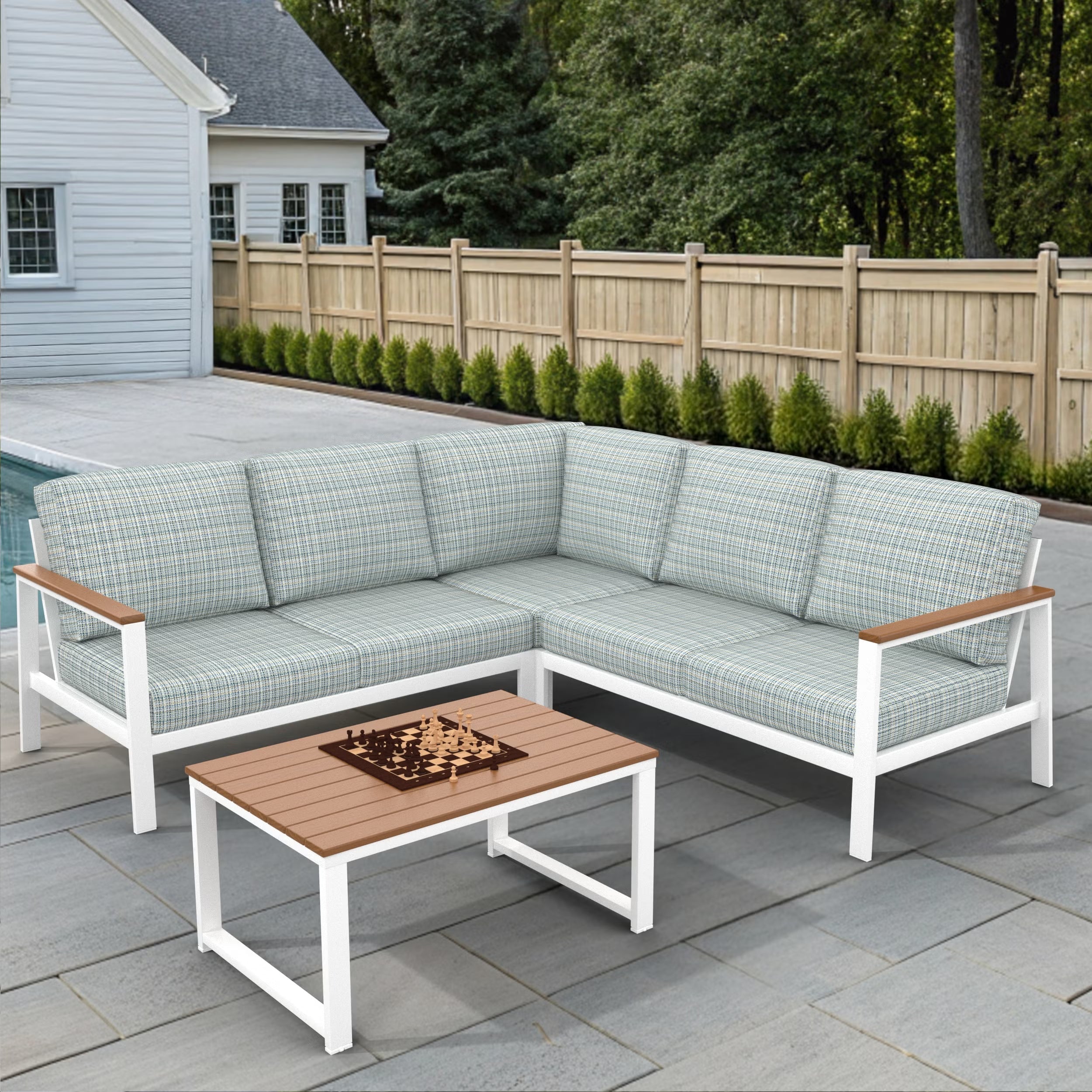NorthCape International Brighton Patio 3-Piece Sectional Set