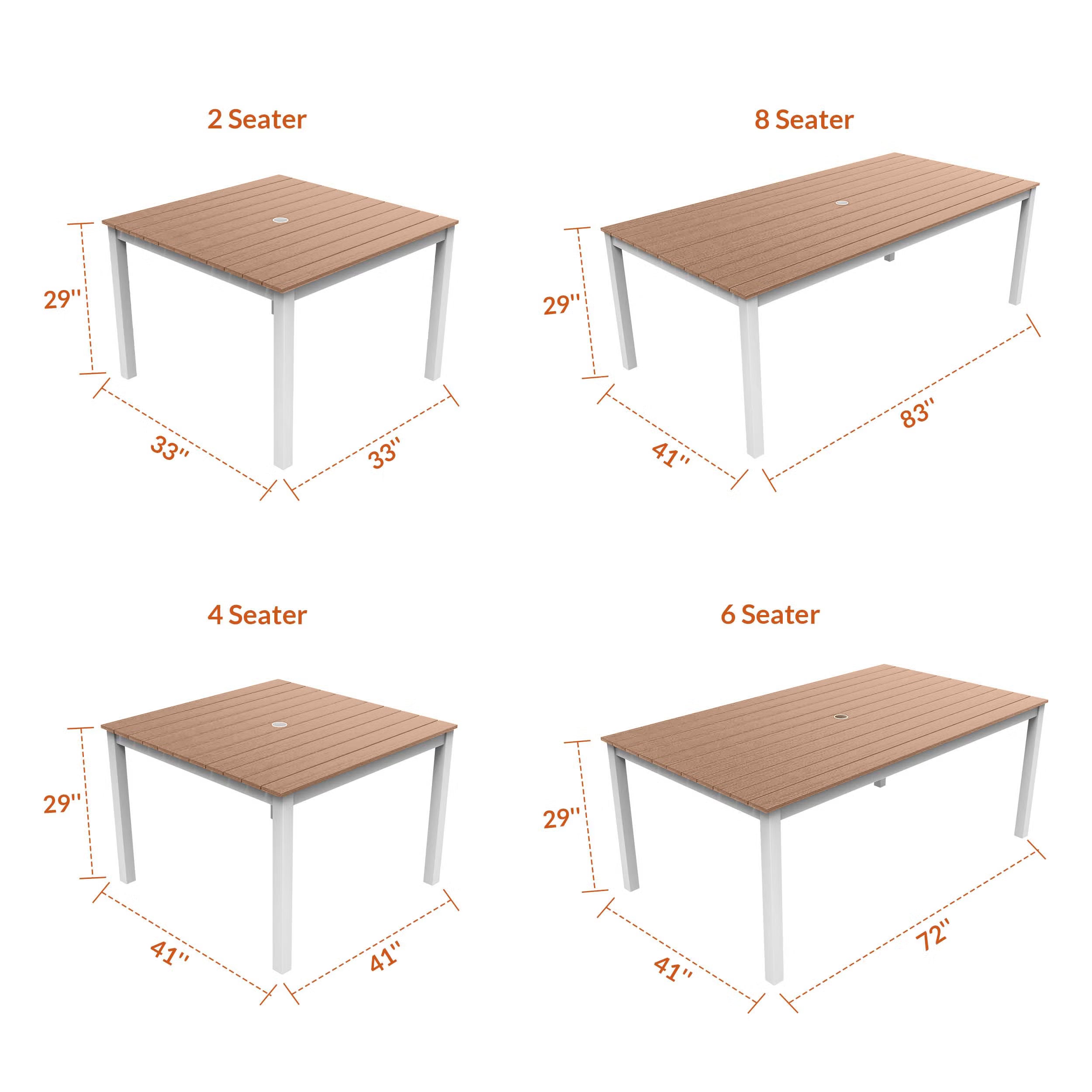 NorthCape International Brighton Patio Dining Table