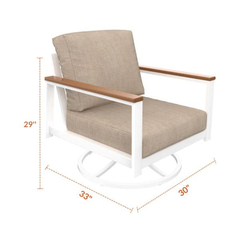 NorthCape International Brighton Patio Swivel Rocking Chair
