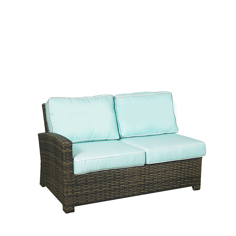 Forever Patio Brookside Wicker Sectional Left Arm Facing Loveseat