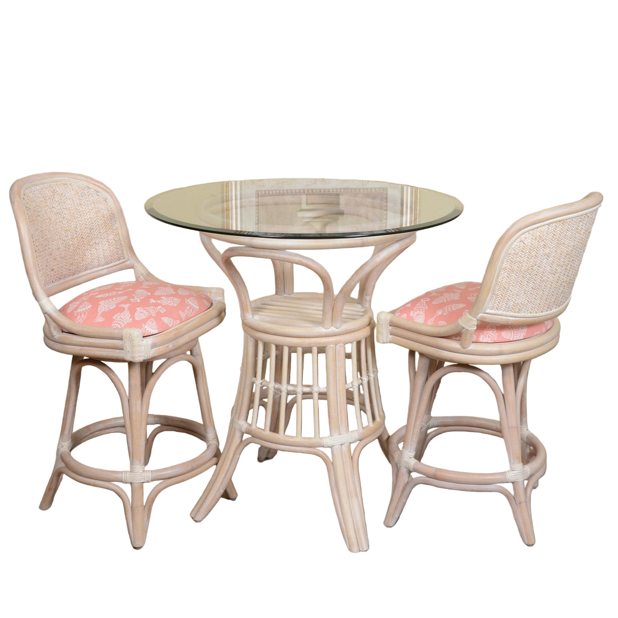 Alexander & Sheridan Cayman 3 Piece Rattan Indoor Counter Set
