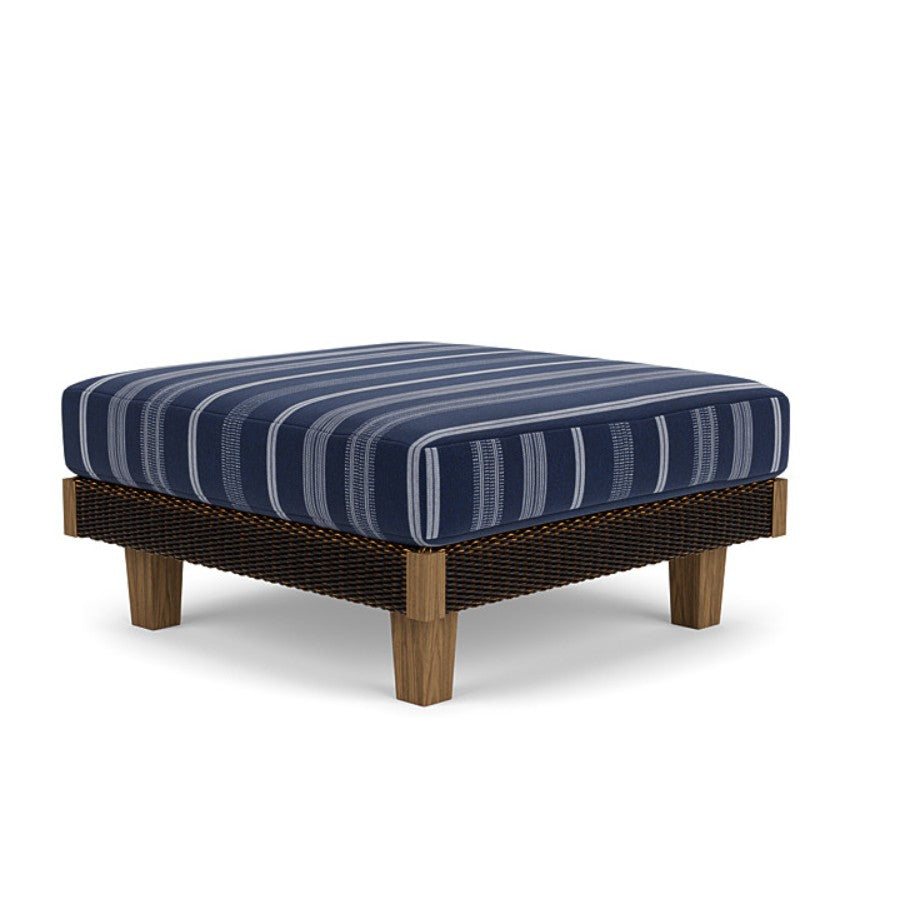 Lloyd Flanders Catalina Wicker Ottoman
