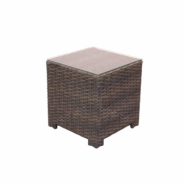 Forever Patio Horizon Wicker Wedge Square End Table