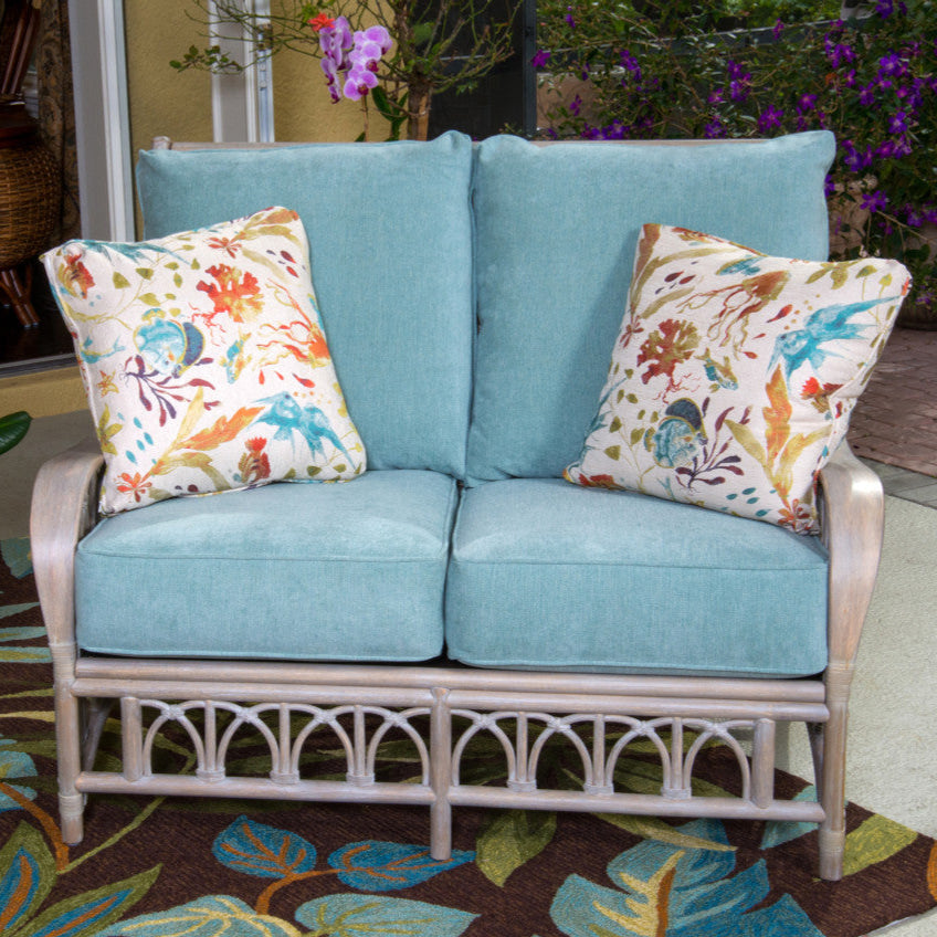 Alexander & Sheridan Cuba Rattan Indoor Loveseat