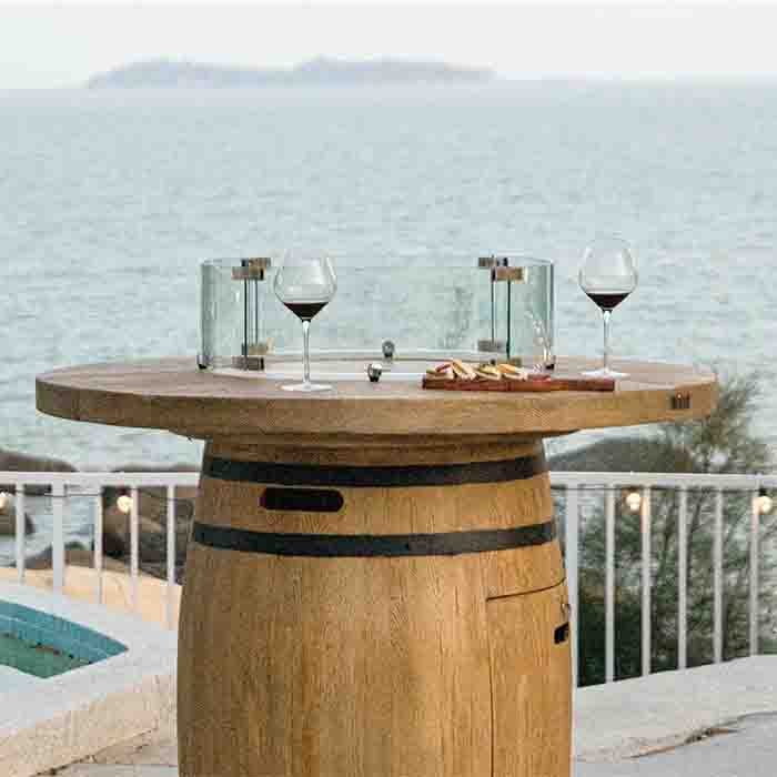 Elementi Lafite Barrel Fire Pit Table